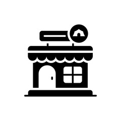 Shop Solid Style Icon. Eps 10 File