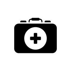 Obraz premium First Aid Solid Style Icon. Eps 10 File