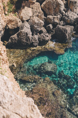 blue sea coast, Cyprus, aya-napa, Lefkara