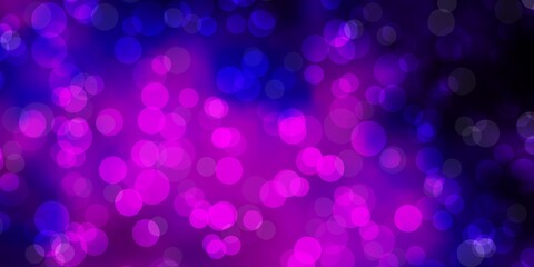 Light Purple vector texture with circles.