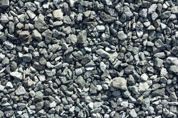 The background is made of fine rubble. Construction materal.