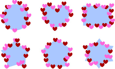 ハートのエンブレム　いろいろ