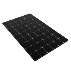 Black monocrystalline solar panel - obrazy, fototapety, plakaty