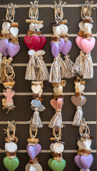 Decorative aromatic garlands with handmade natural fragrant soap for sale in Saint-Tropez, Provence, France