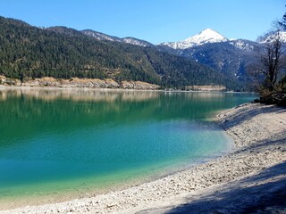 lake in the mountains in summer