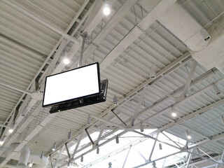 LCD TV with empty copy space, ceiling monitor