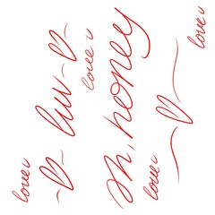 valentines day seamless pattern oh honey luv