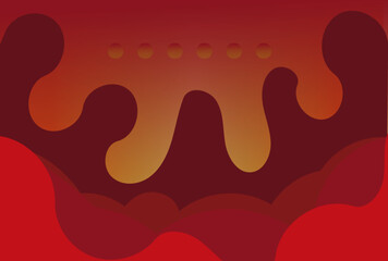 six moons background red spacy landscape