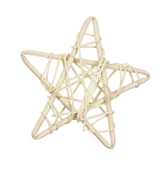 Obraz premium Decorative dry rattan star