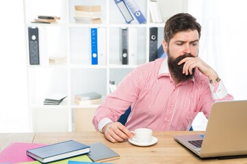Practical blog for practical people. Serious blogger use laptop for blogging. Blog post....
