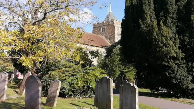 Rye Church in East Sussex Uk - Parish Church of Saint Mary the Virgin in Rye, Diocese of Chichester, England