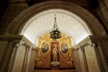Capilla del Temple, siglo XIII.Nave unica con boveda de cruceria.Palma.Mallorca.Islas Baleares. España.