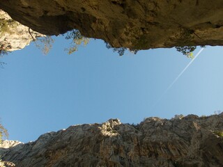 famous natural park paklenica gorge in velebit mountains