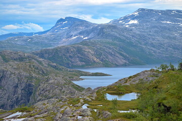 Litlverivassforsen waterfall in northern Norway	