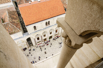 campanario romanico, siglos XII-XVI, catedral de San Domnius, - Svetog Duje- , Palacio Diocleciano, Split, Croacia