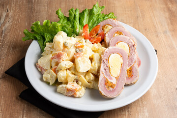 ensalaa rusa y matambre