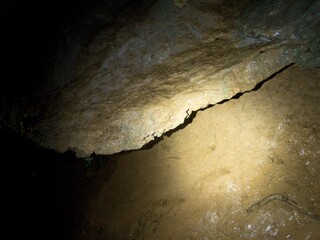 limestone cave in the mala paklenica gorge