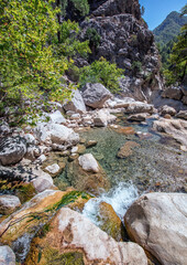 river in the mountains