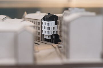 Architectural detailed layout of the future residential quarter.