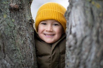 Beautiful young child smiling at the camera