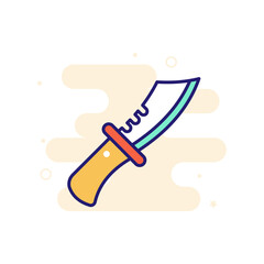 Knife Icon Style illustration. EPS 10 File
