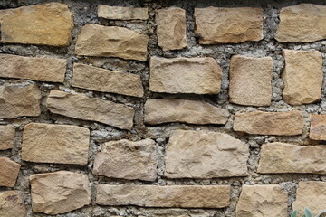 Fototapeta premium Unregelmäßige Natursteinmauer