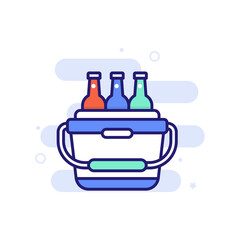 Cooler Icon Style illustration. EPS 10 File