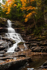 Shelving rock falls at fall