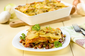 potato casserole with sausage