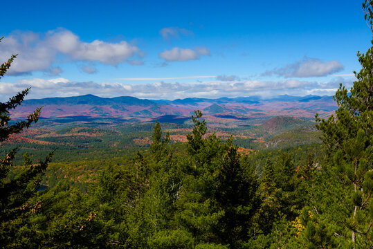 Pharaoh wilderness in the Adirondack from Treadway mountain