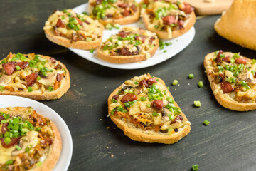 delicious baked homemade sandwiches