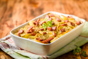 potato casserole with sausage