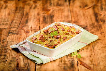 potato casserole with sausage