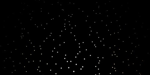 Dark Orange vector background with colorful stars.