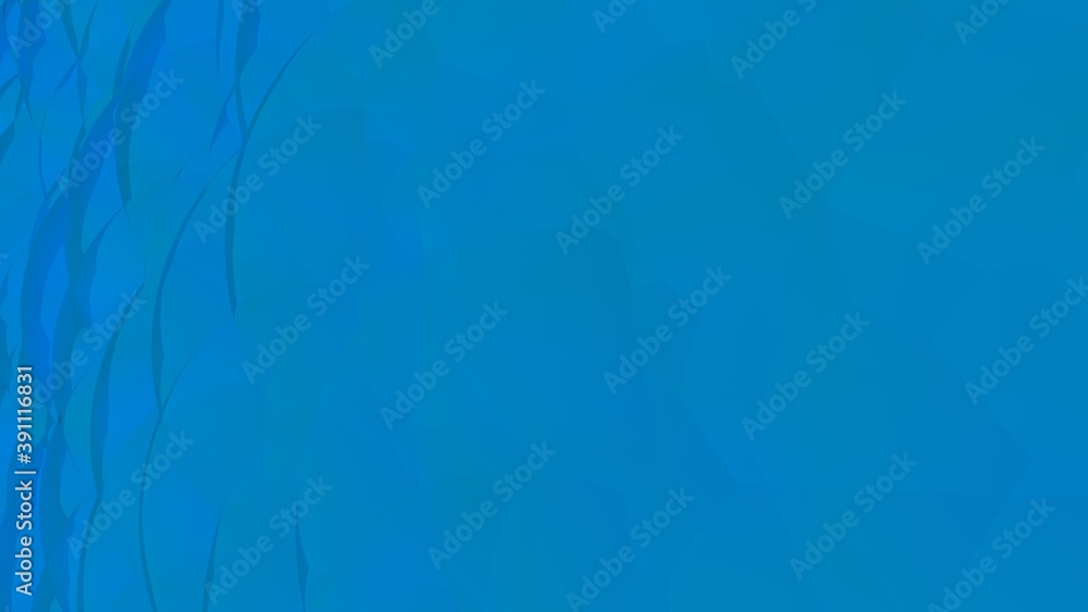 Poster blue low poly abstract background from circles. gradient. desktop wallpaper. 3d rendering