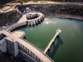 Aerial view of the Alqueva Dam