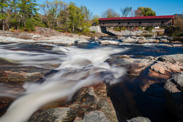 Jay covered bridge over Ausable river
