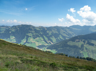 Fototapeta na wymiar Landscape panorama in Tyrol, Austria.