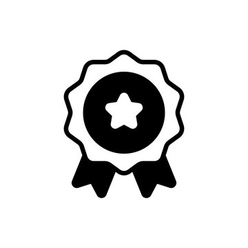Bedge Solid icon style illustration. Eps 10 file