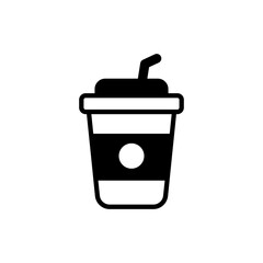 Drink Solid icon style illustration. Eps 10 file