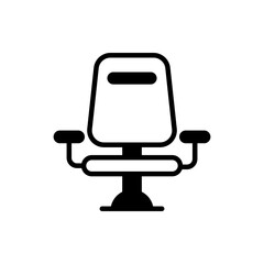 Chair Solid icon style illustration. Eps 10 file