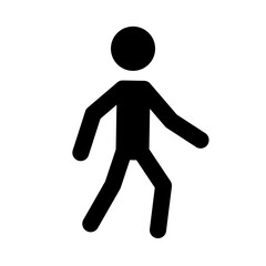 Athlete silhouette symbol on isolated background. Sport icon