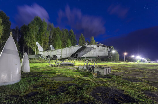 Abandoned Russian Military Aircraft On The Runway Of An Airbase