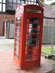 Fototapeta premium Red English Telephone Booth