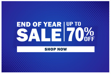 Fototapeta premium End of year Sale word concept vector illustration with lines and 3d style, landing page, template, ui, web, mobile app, poster, banner, flyer, background, gift card, coupon, label, wallpaper