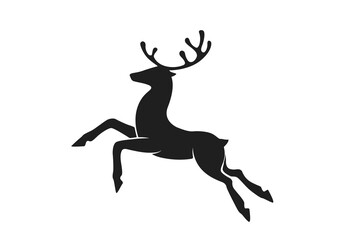 christmas deer icon. christmas design element. vector image of animal