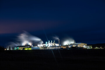 Naklejka na ściany i meble The geothermal power station of Svartsengi in Iceland
