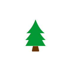 Christmas tree icon vector symbol