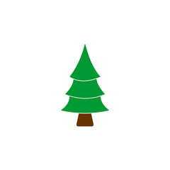 Christmas tree icon vector symbol