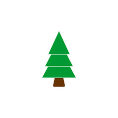 Christmas tree icon vector symbol